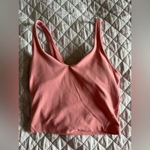 lululemon align tank size 0 pink puff